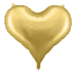 Preview: XL Folienballon Figur - Herz Gold - 75cm x 64,5cm